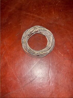 Stacked Silver-Tone Wire Bangle Bracelet Set